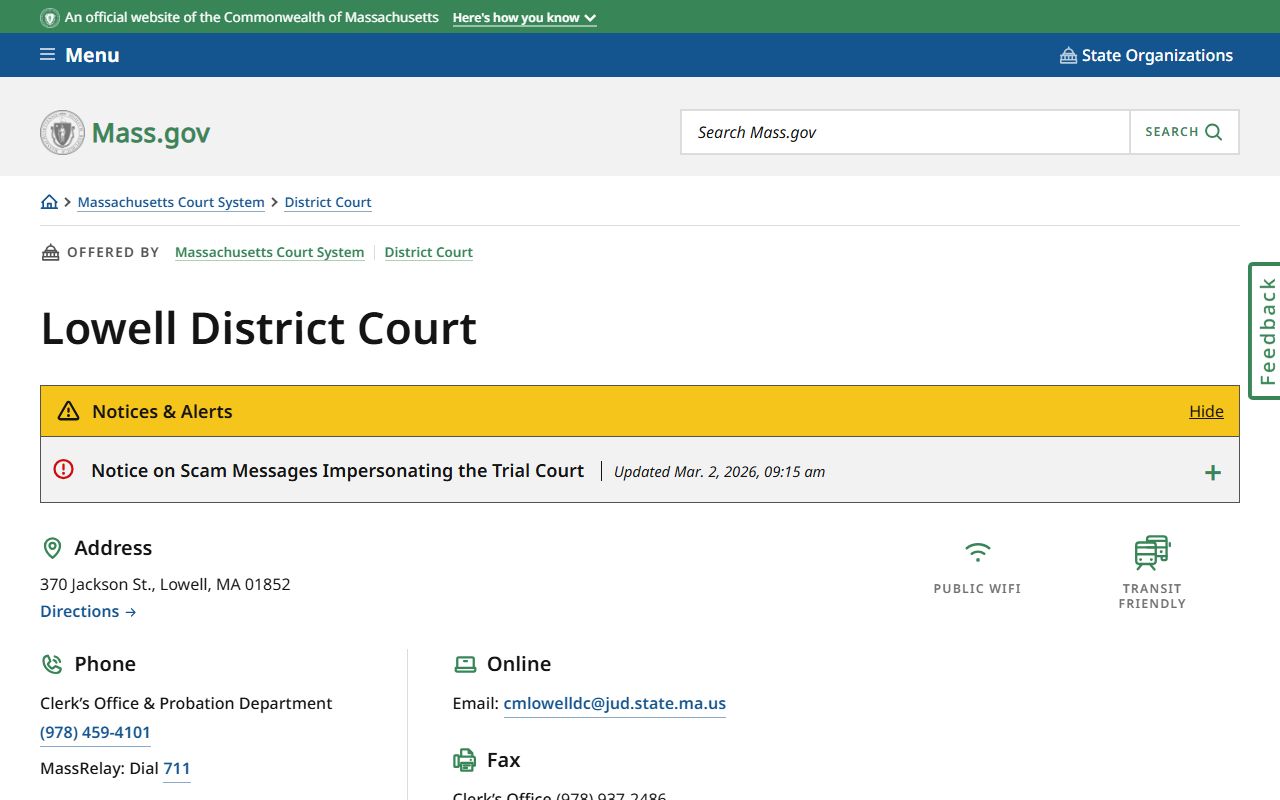 Lowell traffic ticket records - Lowell District Court