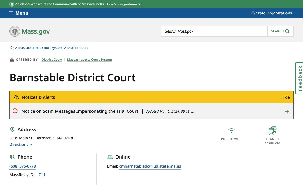 barnstable county traffic ticket records - barnstable district court