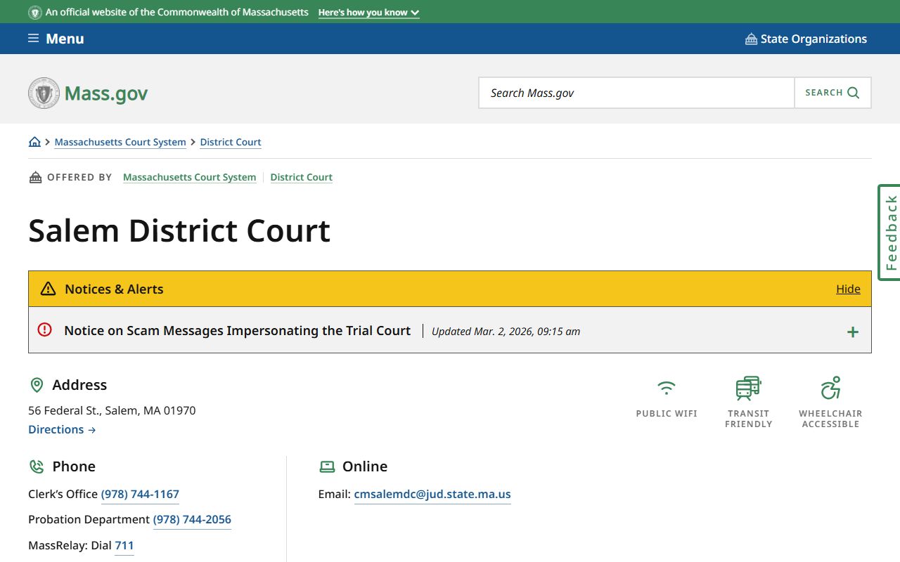essex county traffic ticket records - salem district court