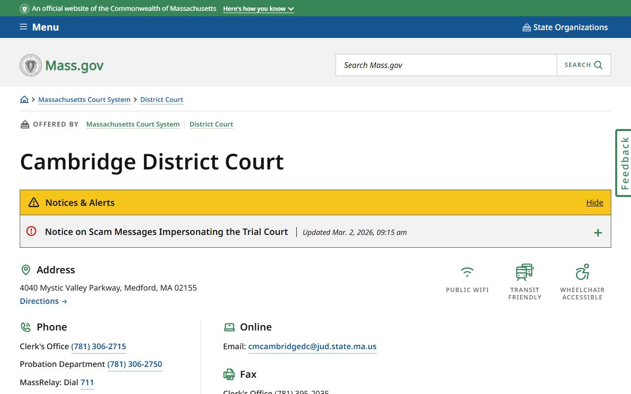 middlesex county traffic ticket records - cambridge district court