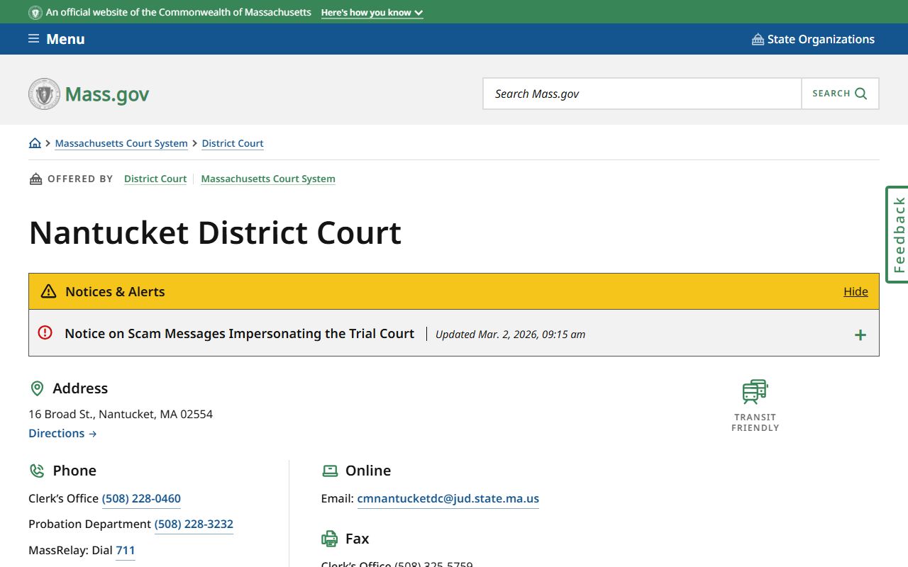 nantucket county traffic ticket records - nantucket district court