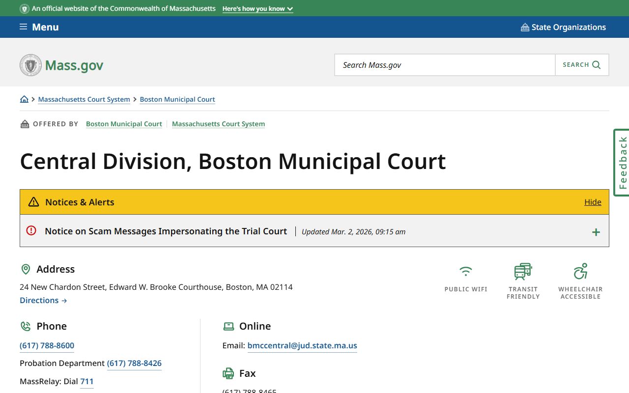 suffolk county traffic ticket records - central division boston municipal court at 24 new chardon street